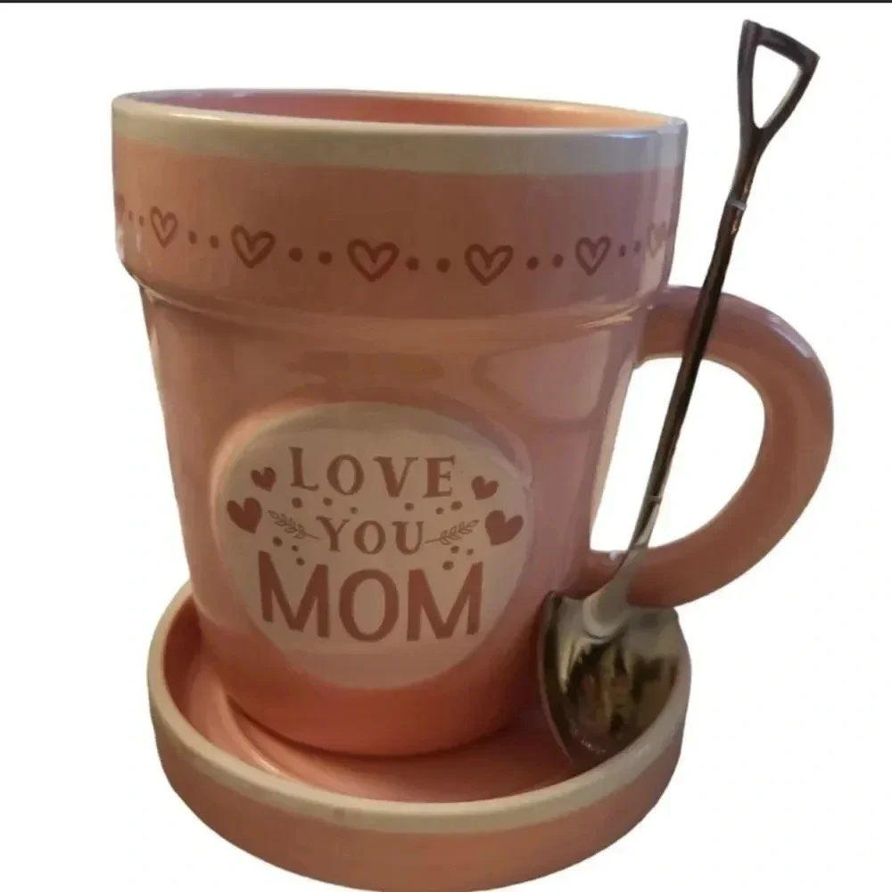 I love you Mom Planter/ Mug Spring